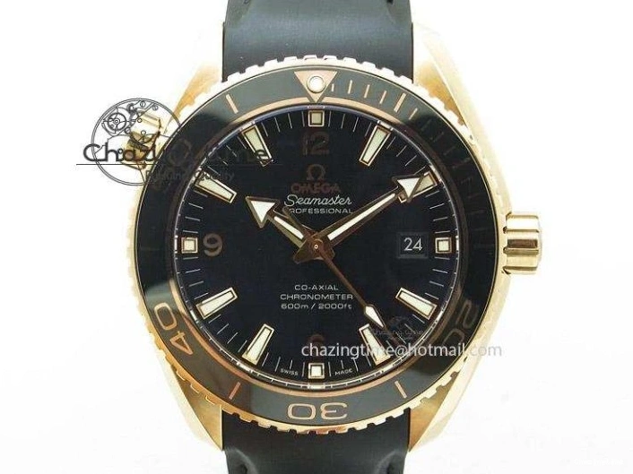 0111 Seamaster 300m Chrono SS YG OMF 1:1 Best Edition Blue Dial on SS YG Bracelet A Popular 7685